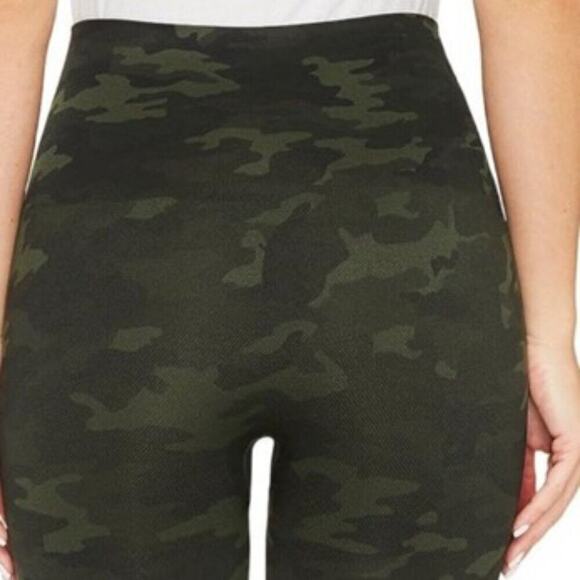 SPANX LEGGINGS CAMOUFLAGE TUMMY CONTROL HIGH WAIST LOOK AT ME NOW  SIZE X-LARGE - Picture 3 of 13